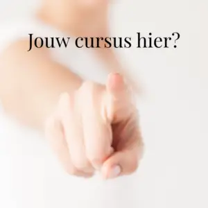 Jouw cursus hier?